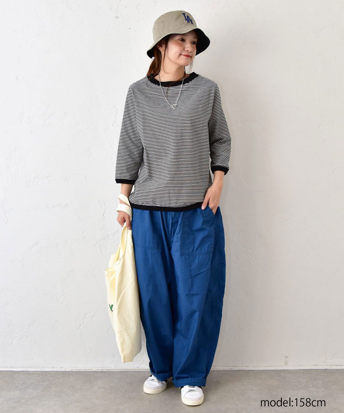 and quarter｜ボーダー7分袖Tシャツ [[MA-057]][C]