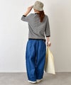 and quarter｜ボーダー7分袖Tシャツ [[MA-057]][C]