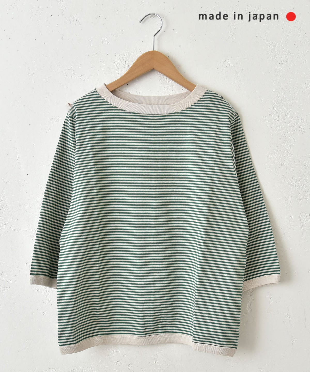 and quarter｜ボーダー7分袖Tシャツ [[MA-057]][C]