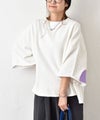 Our.｜エルボーパッチ付き5分袖スウェット [[C-9074]][C]
