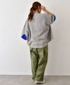 Our.｜エルボーパッチ付き5分袖スウェット [[C-9074]][C]