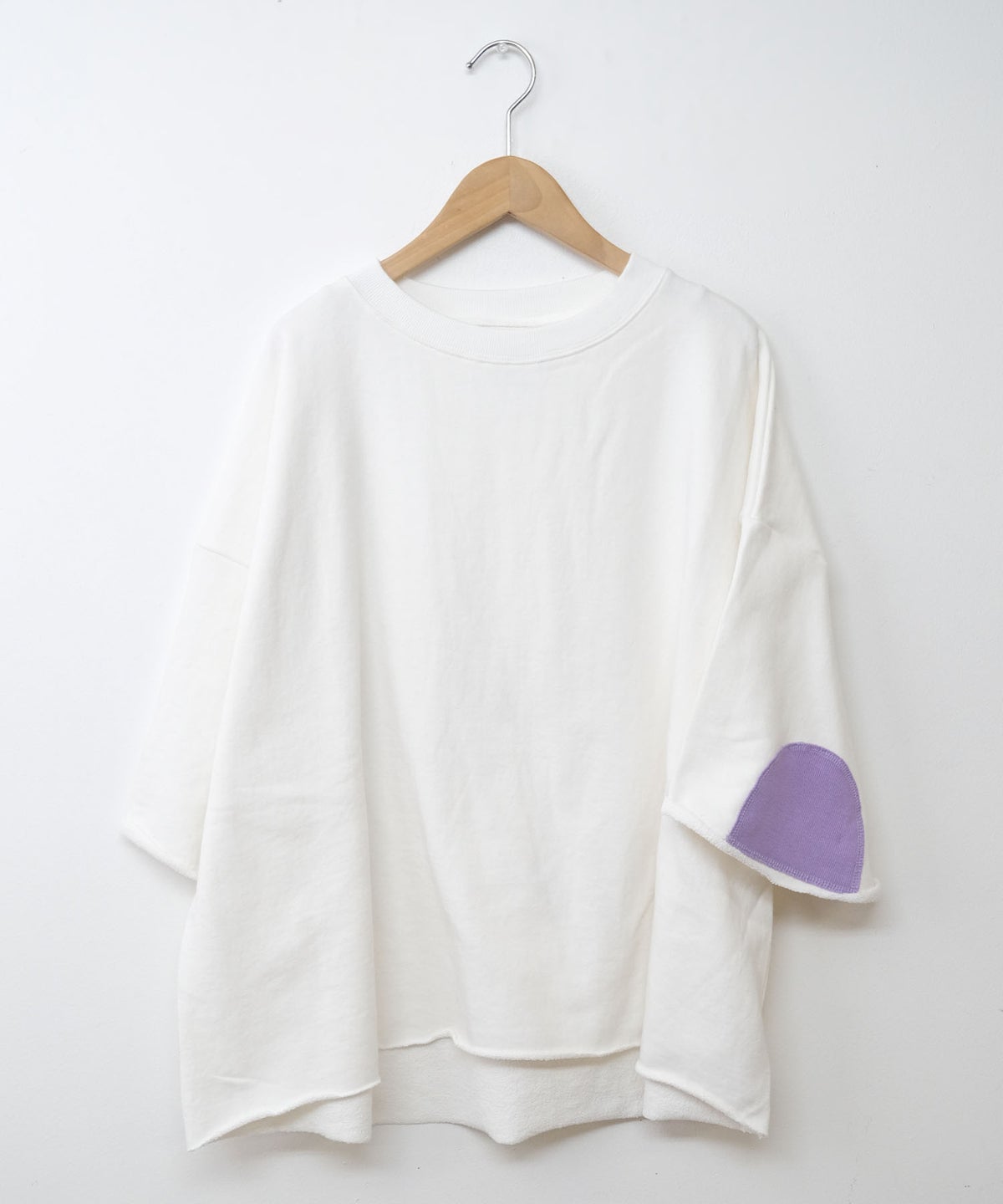 Our.｜エルボーパッチ付き5分袖スウェット [[C-9074]][C]