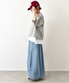IN THE MARKET｜ミニ裏毛バックロゴ5分袖カットソー [[4055456]][C]