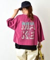 IN THE MARKET｜ミニ裏毛バックロゴ5分袖カットソー [[4055456]][C]