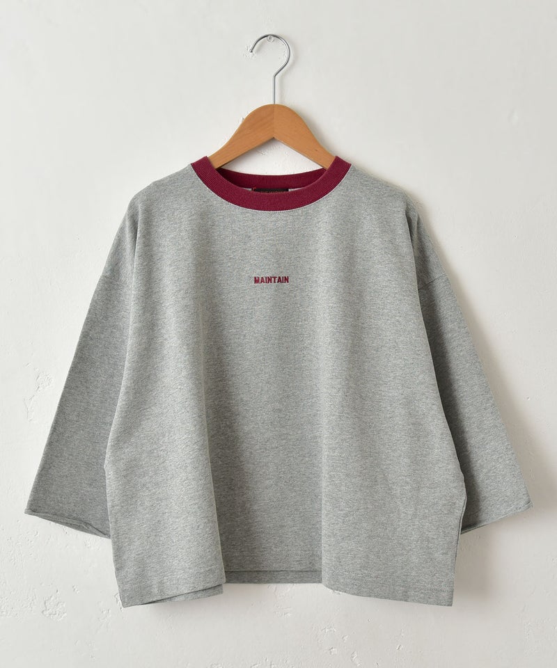 IN THE MARKET｜ミニ裏毛バックロゴ5分袖カットソー [[4055456]][C]