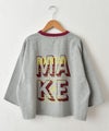 IN THE MARKET｜ミニ裏毛バックロゴ5分袖カットソー [[4055456]][C]