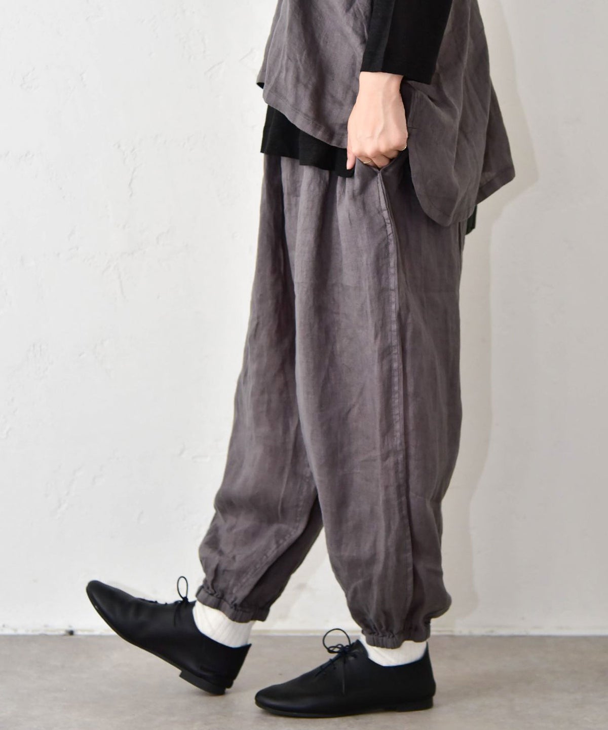 a+koloni｜ベーシックリネンパンツ [[0826005]][C]