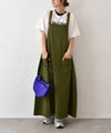 IN THE MARKET｜チノ素材ジャンパースカート [[IN-119]][C]