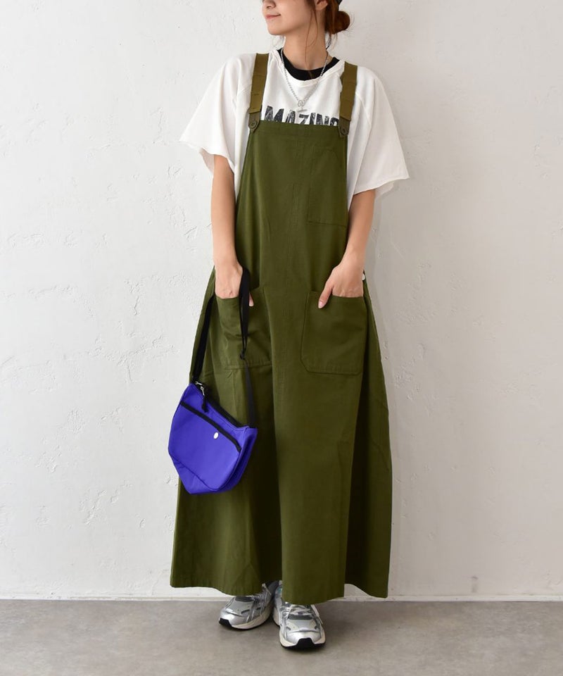IN THE MARKET｜チノ素材ジャンパースカート [[IN-119]][C]