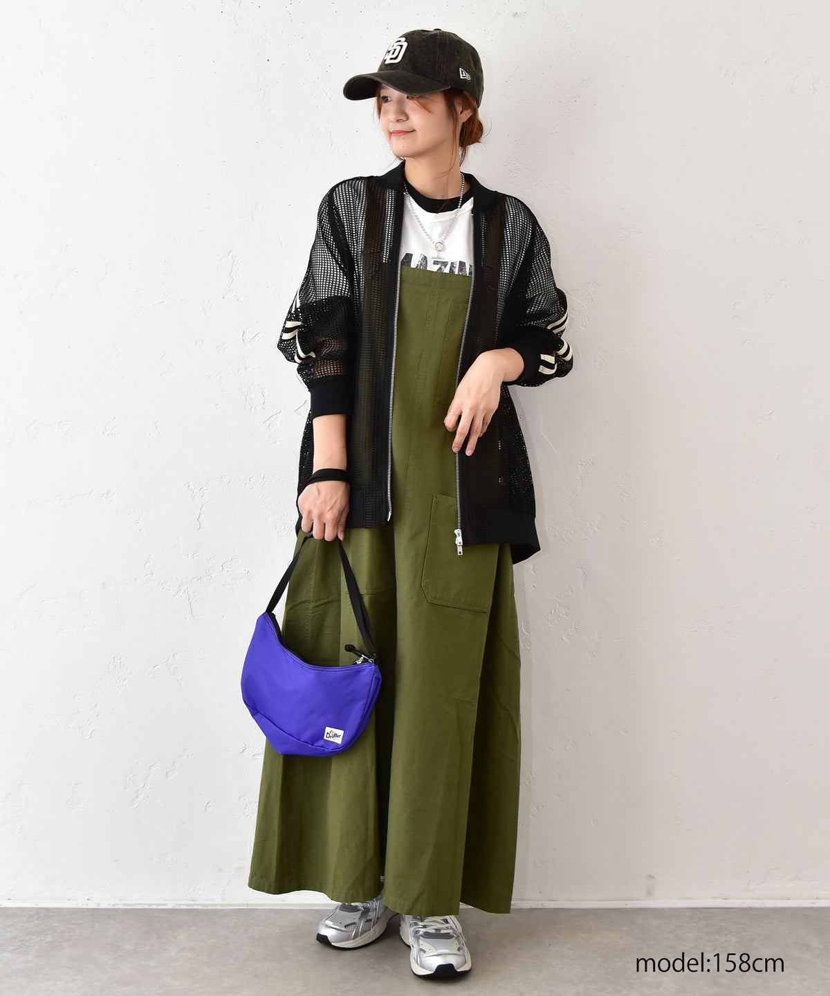 IN THE MARKET｜チノ素材ジャンパースカート [[IN-119]][C]