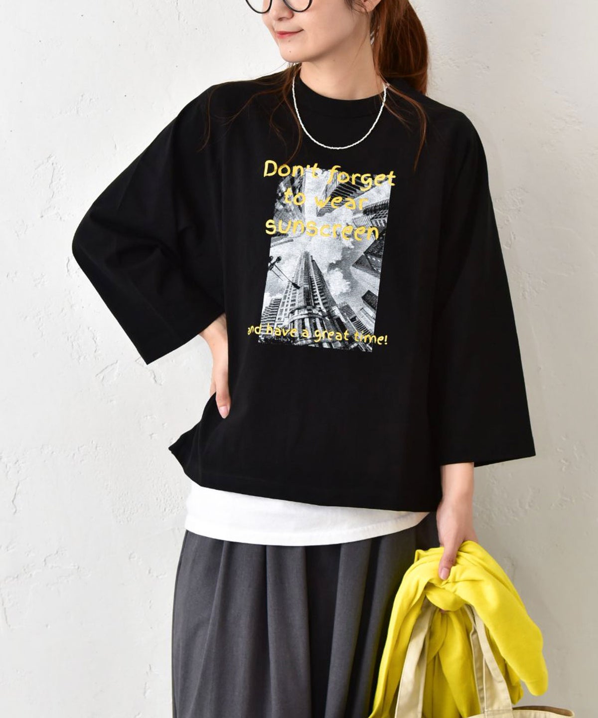 Our.｜9分袖ピクチャープリントTee [[HU26-1250]][C]