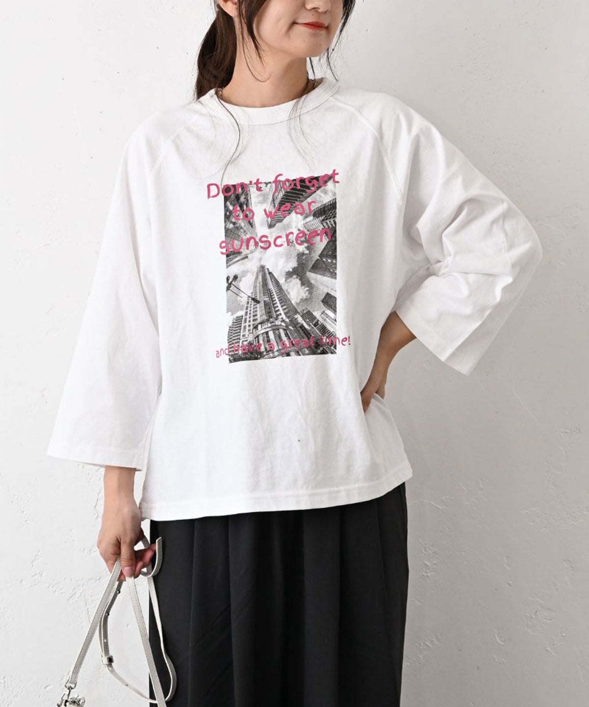 Our.｜9分袖ピクチャープリントTee [[HU26-1250]][C]