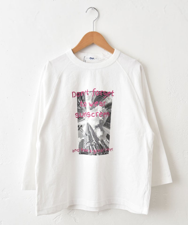  Our.｜9分袖ピクチャープリントTee [[HU26-1250]][C]
