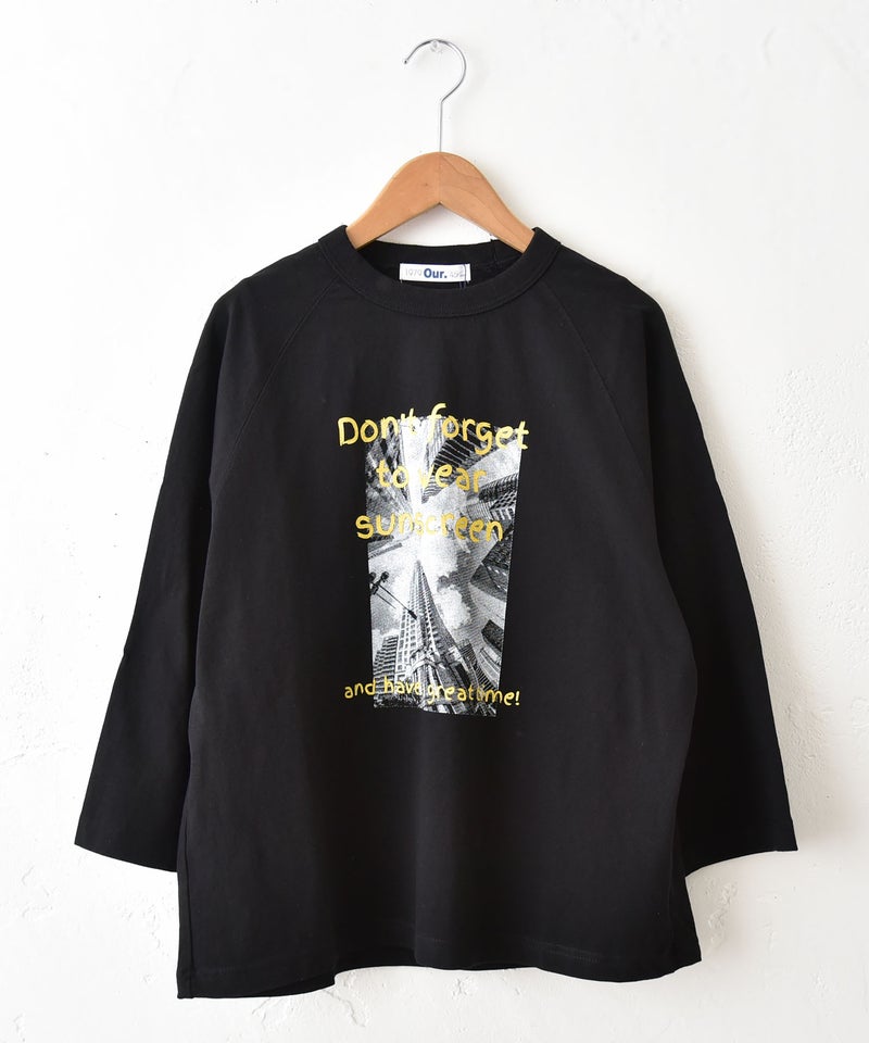 Our.｜9分袖ピクチャープリントTee [[HU26-1250]][C]