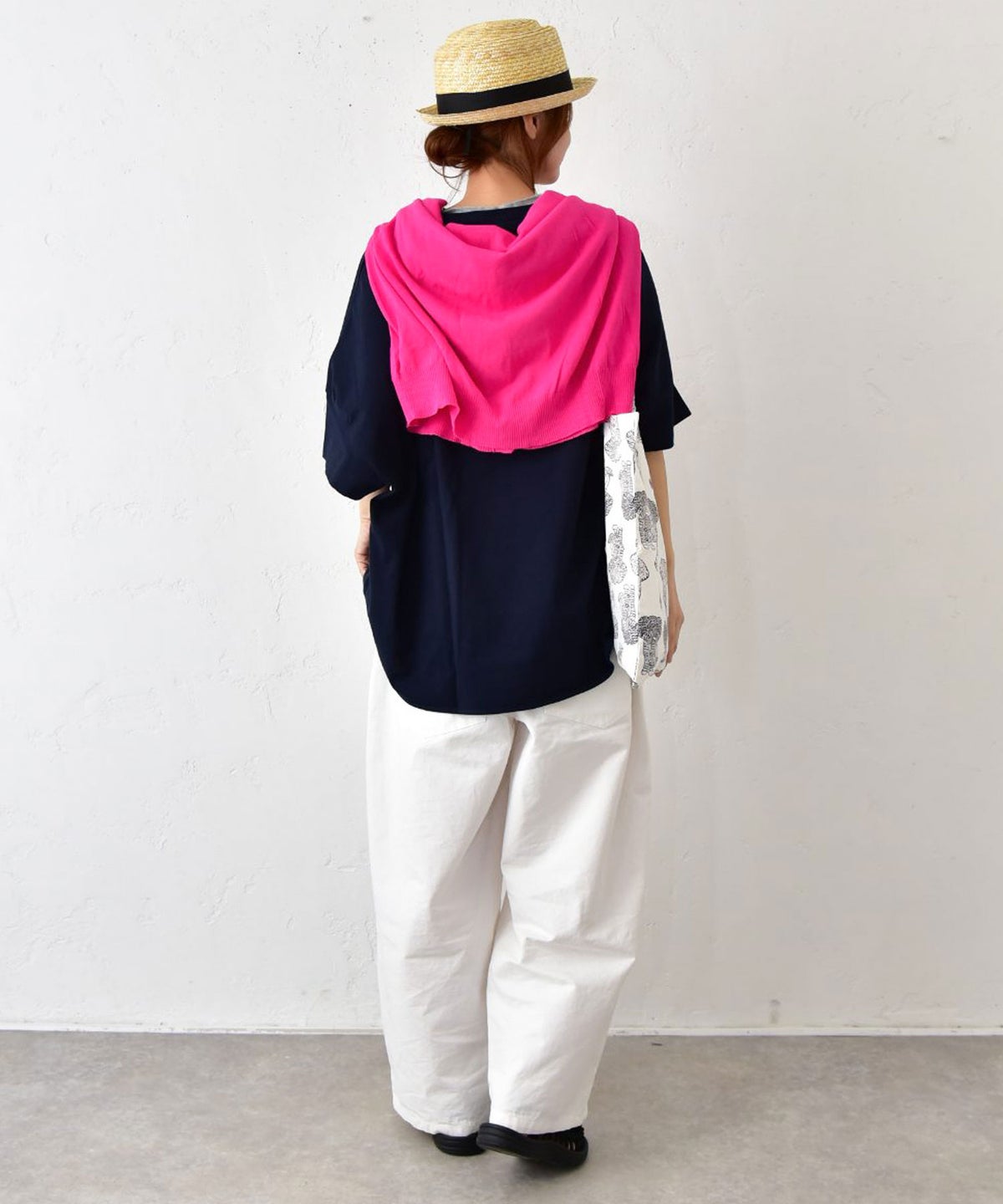  her.｜6分袖オーバーカットソー [[131379H]][C]
