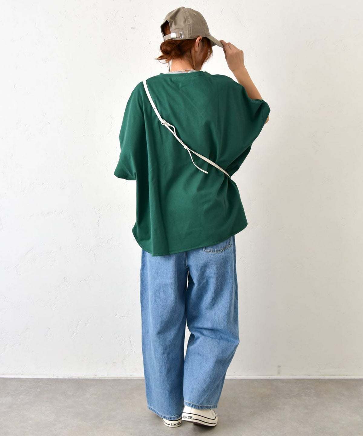  her.｜6分袖オーバーカットソー [[131379H]][C]