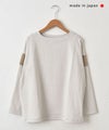  her.｜袖配色切替え9分袖カットソー [[131377H]][C]