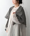 ista-ire｜起毛ギンガムチェックフリンジストール [[0603-8190]][C]