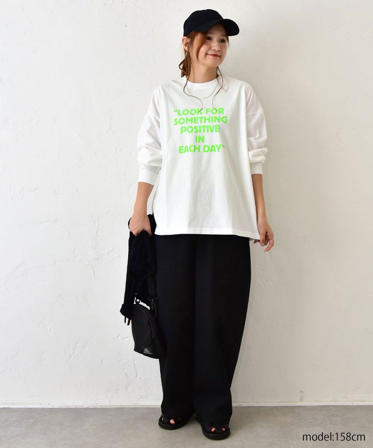 her.｜ワイドスリーブロゴカットソー [[Wide Long Sleeve Tee/2026-1]][C]