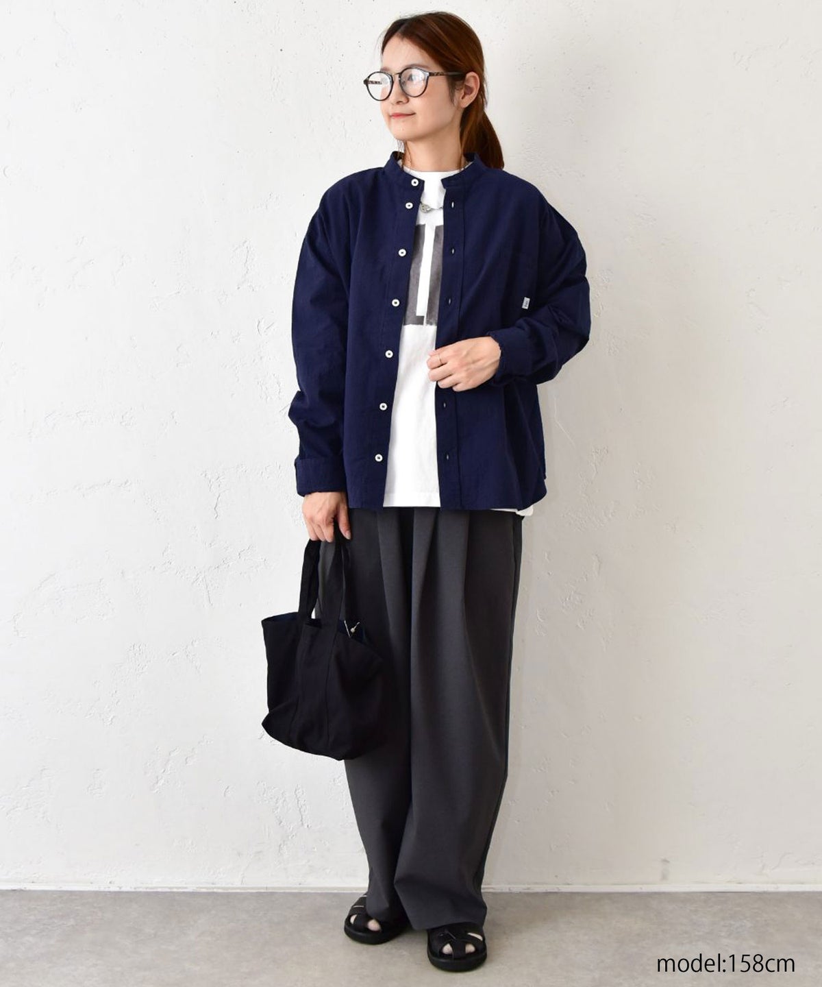 her.｜ワイドスリーブロゴカットソー [[Wide Long Sleeve Tee/2026-1]][C]