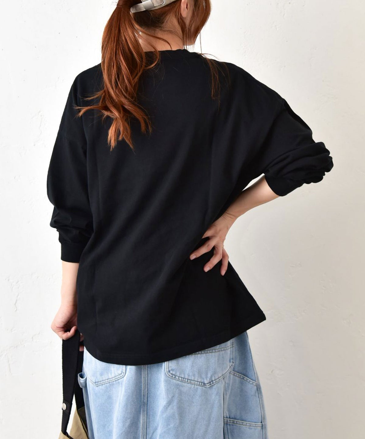 her.｜ワイドスリーブロゴカットソー [[Wide Long Sleeve Tee/2026-1]][C]