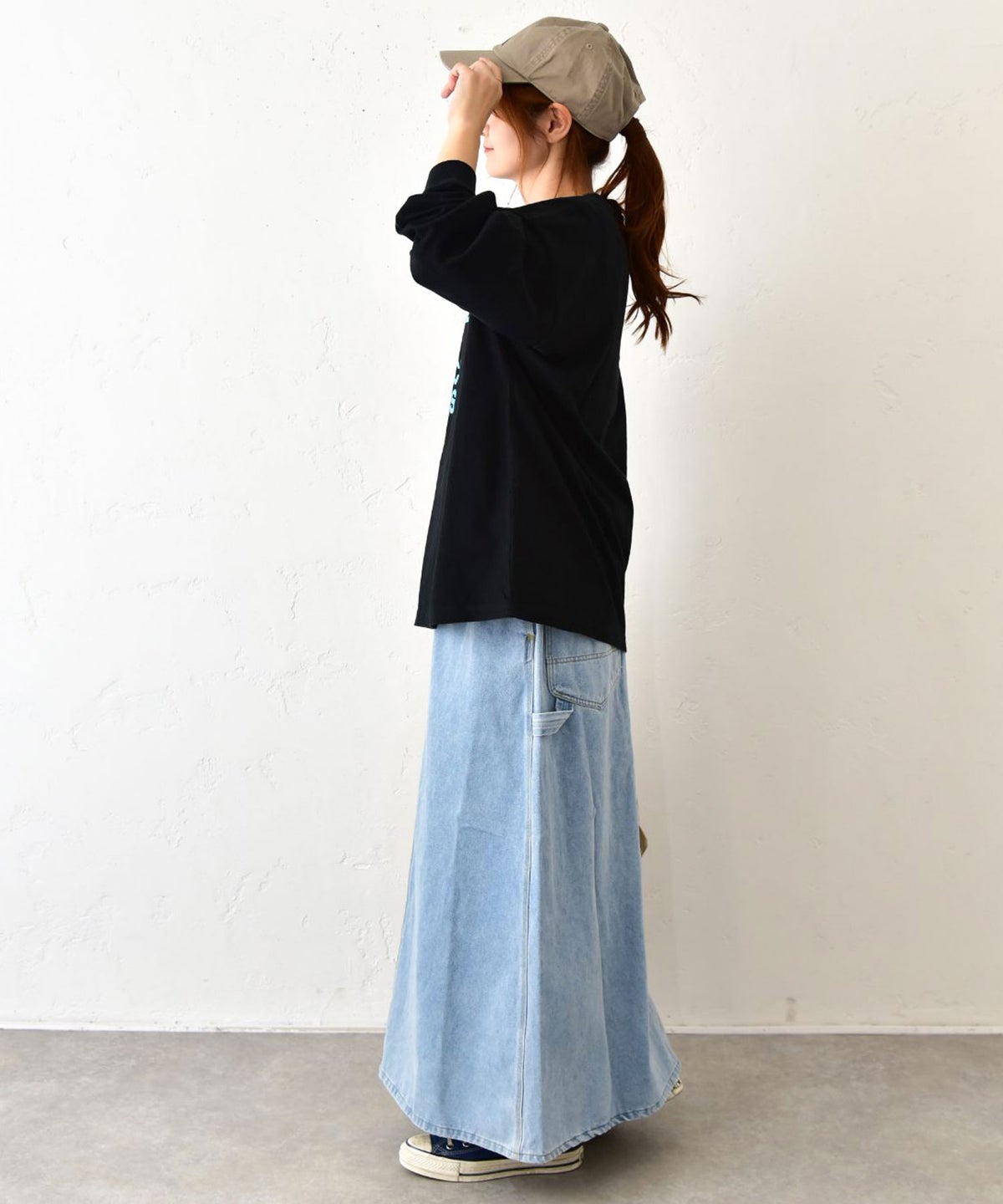 her.｜ワイドスリーブロゴカットソー [[Wide Long Sleeve Tee/2026-1]][C]