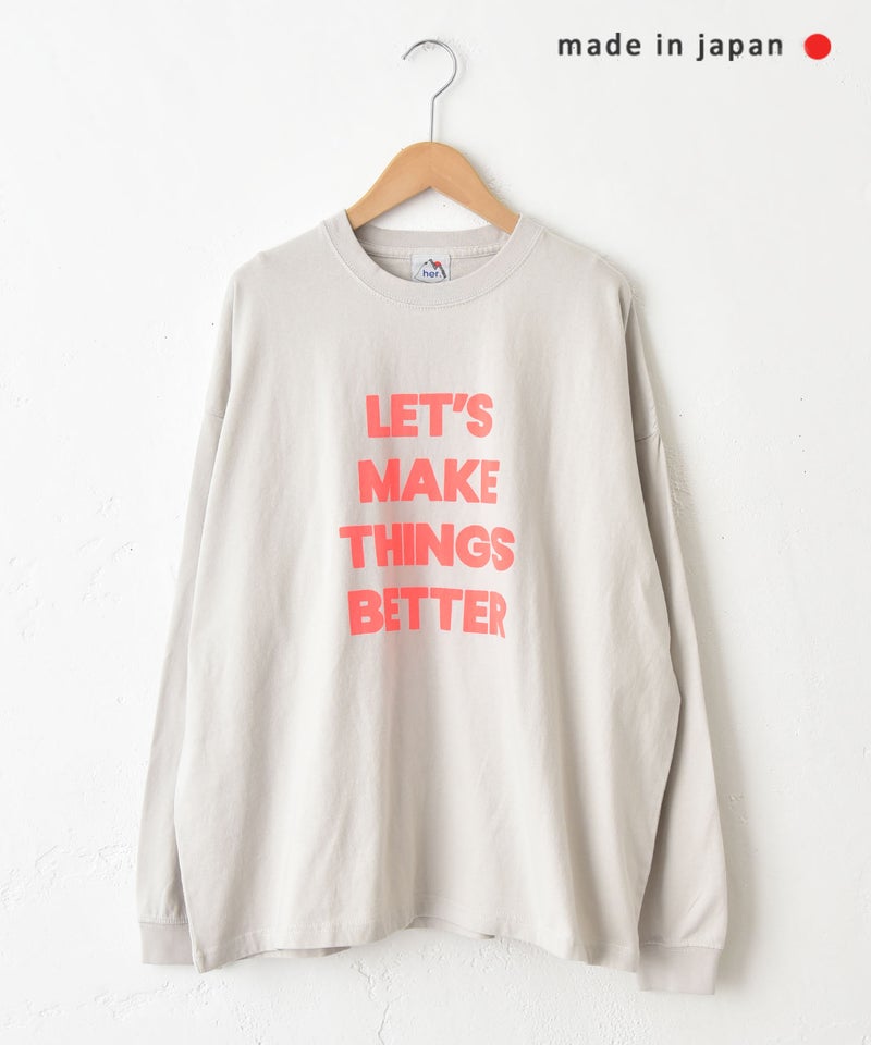 her.｜ワイドスリーブロゴカットソー [[Wide Long Sleeve Tee/2026-1]][C]