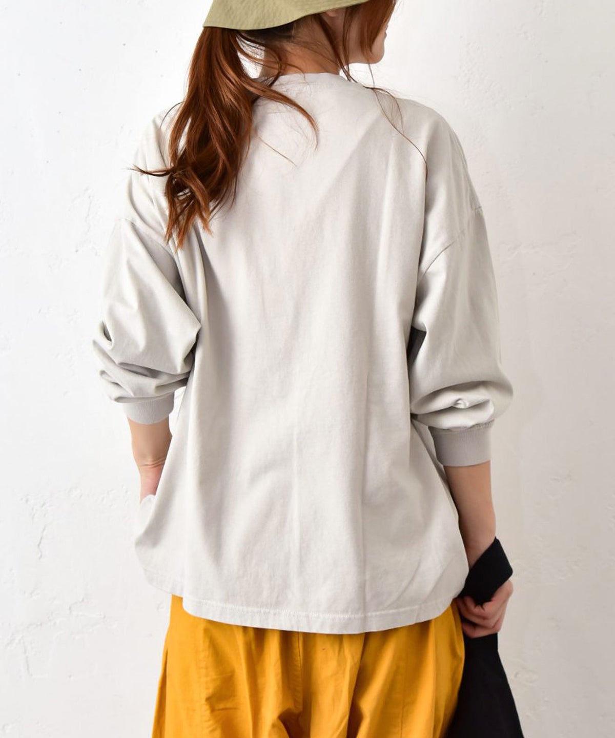 her.｜ワイドスリーブロゴカットソー [[Wide Long Sleeve Tee/2026-1]][C]