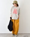 her.｜ワイドスリーブロゴカットソー [[Wide Long Sleeve Tee/2026-1]][C]