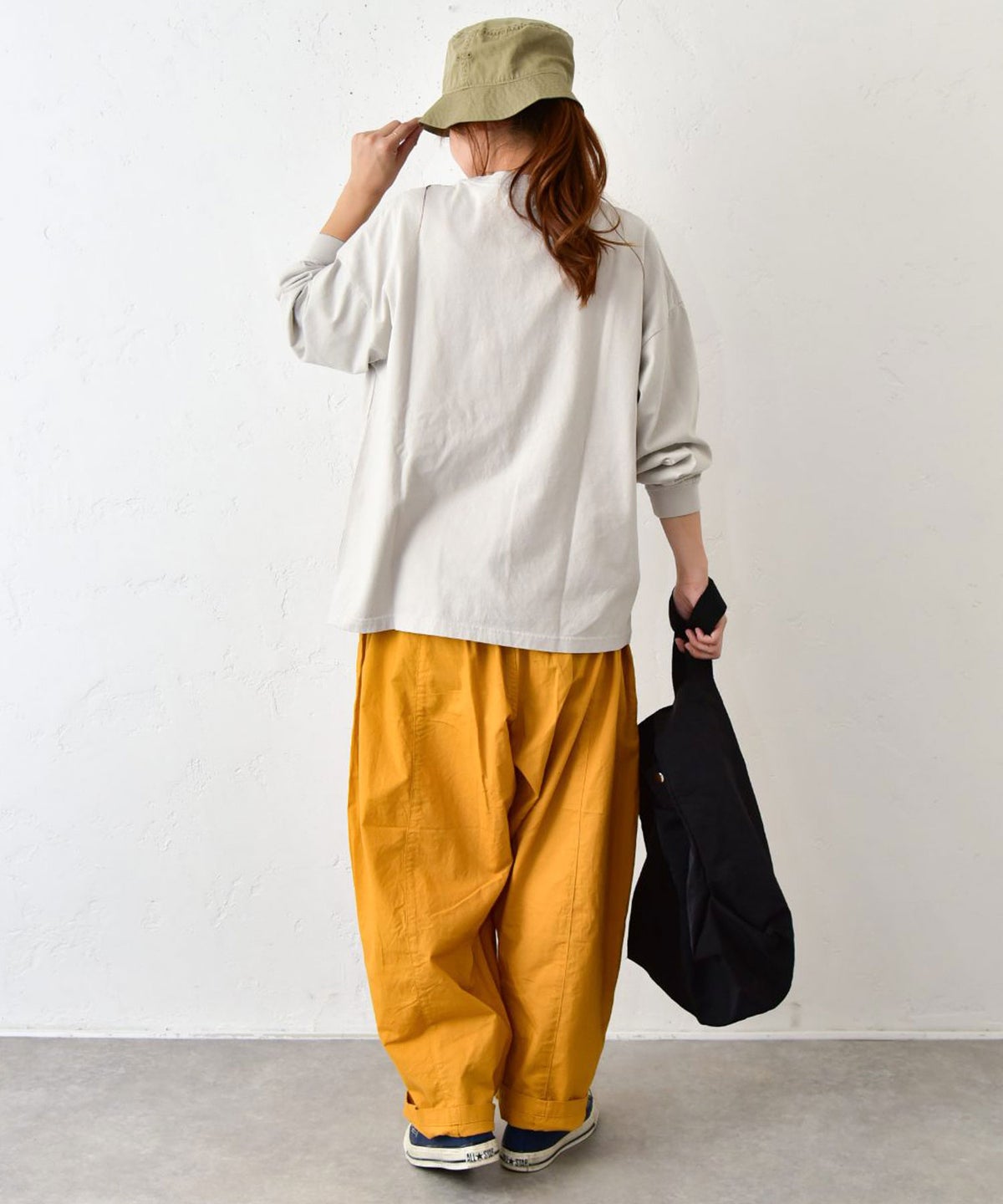 her.｜ワイドスリーブロゴカットソー [[Wide Long Sleeve Tee/2026-1]][C]