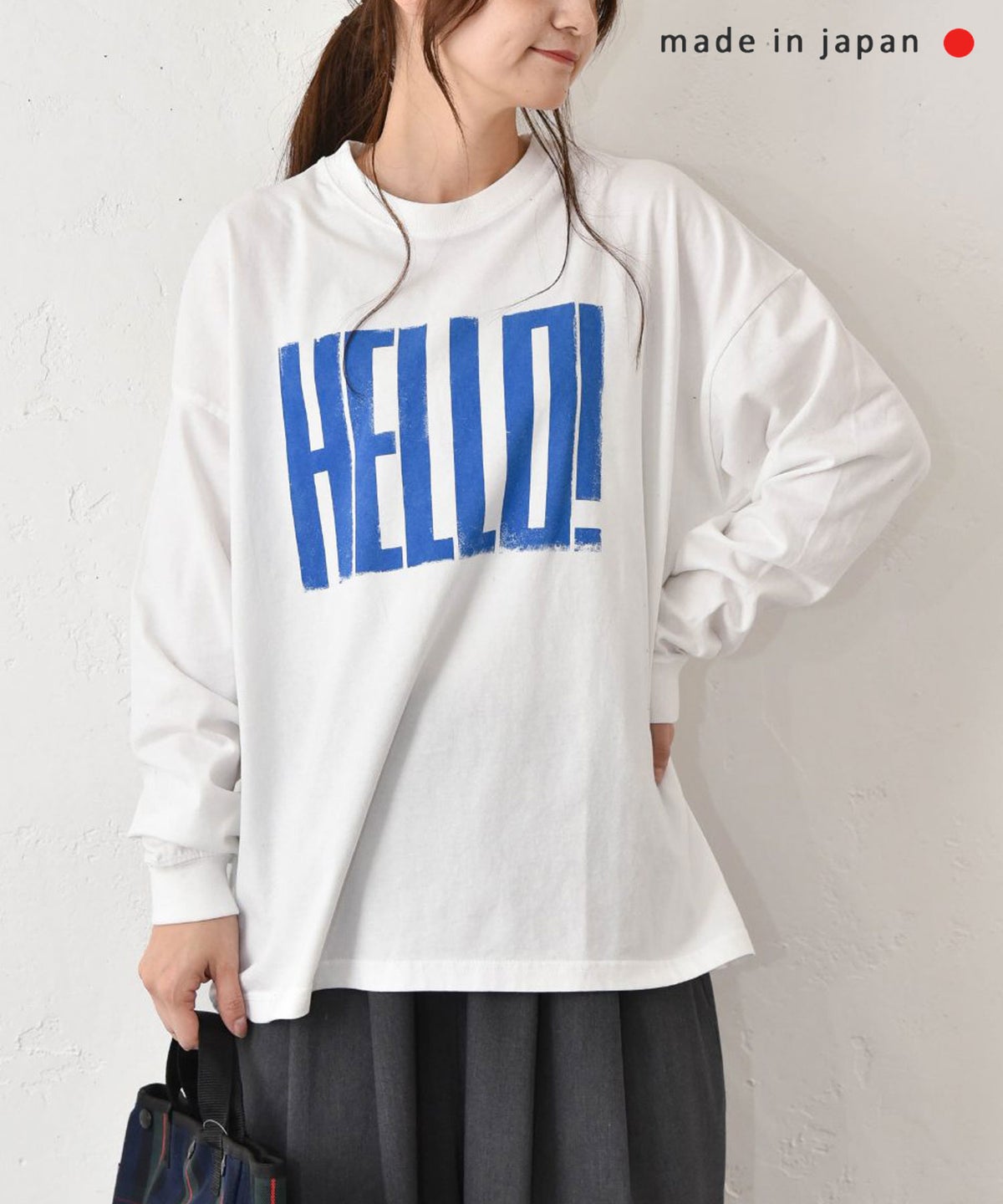her.｜ワイドスリーブロゴカットソー [[Wide Long Sleeve Tee/2026-1]][C]