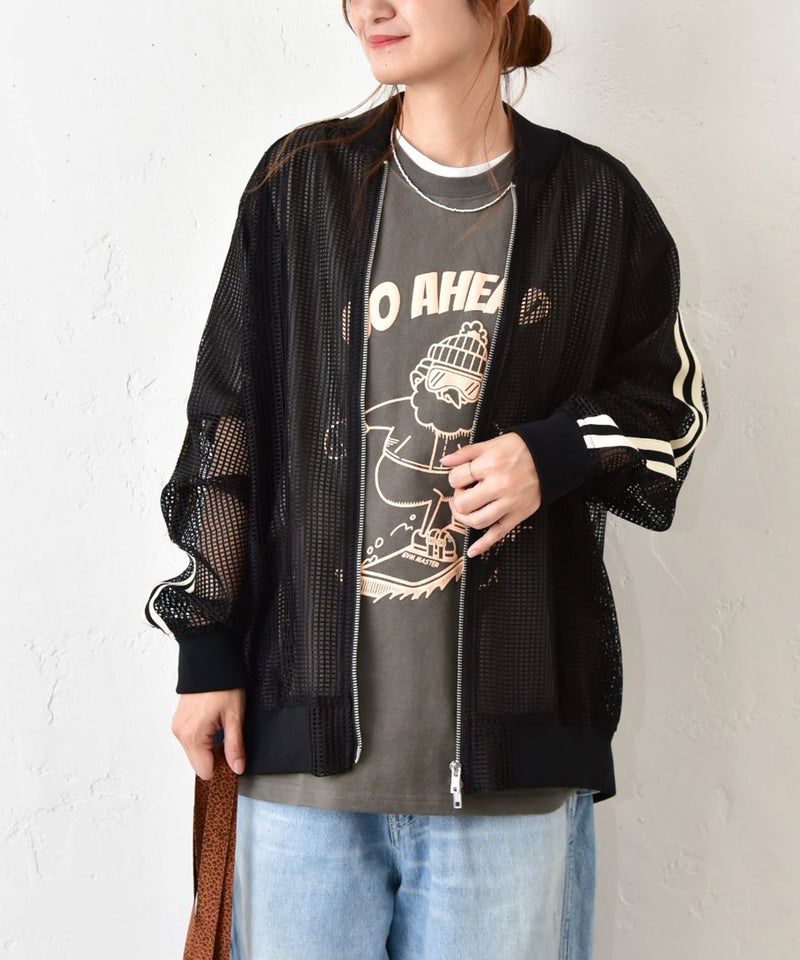 IN THE MARKET｜メッシュジップアップジャンバー [[C-2571]][C]