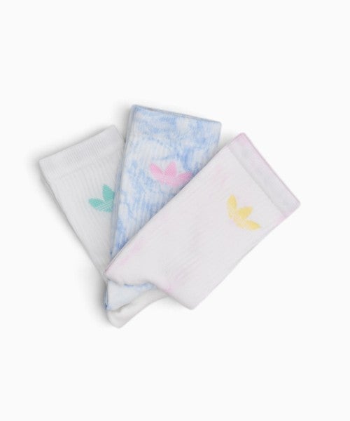 adidas｜TIE DYE CREW SOCKS 3 PAIRS [[ZS209(KS9418/KS9417)]][F