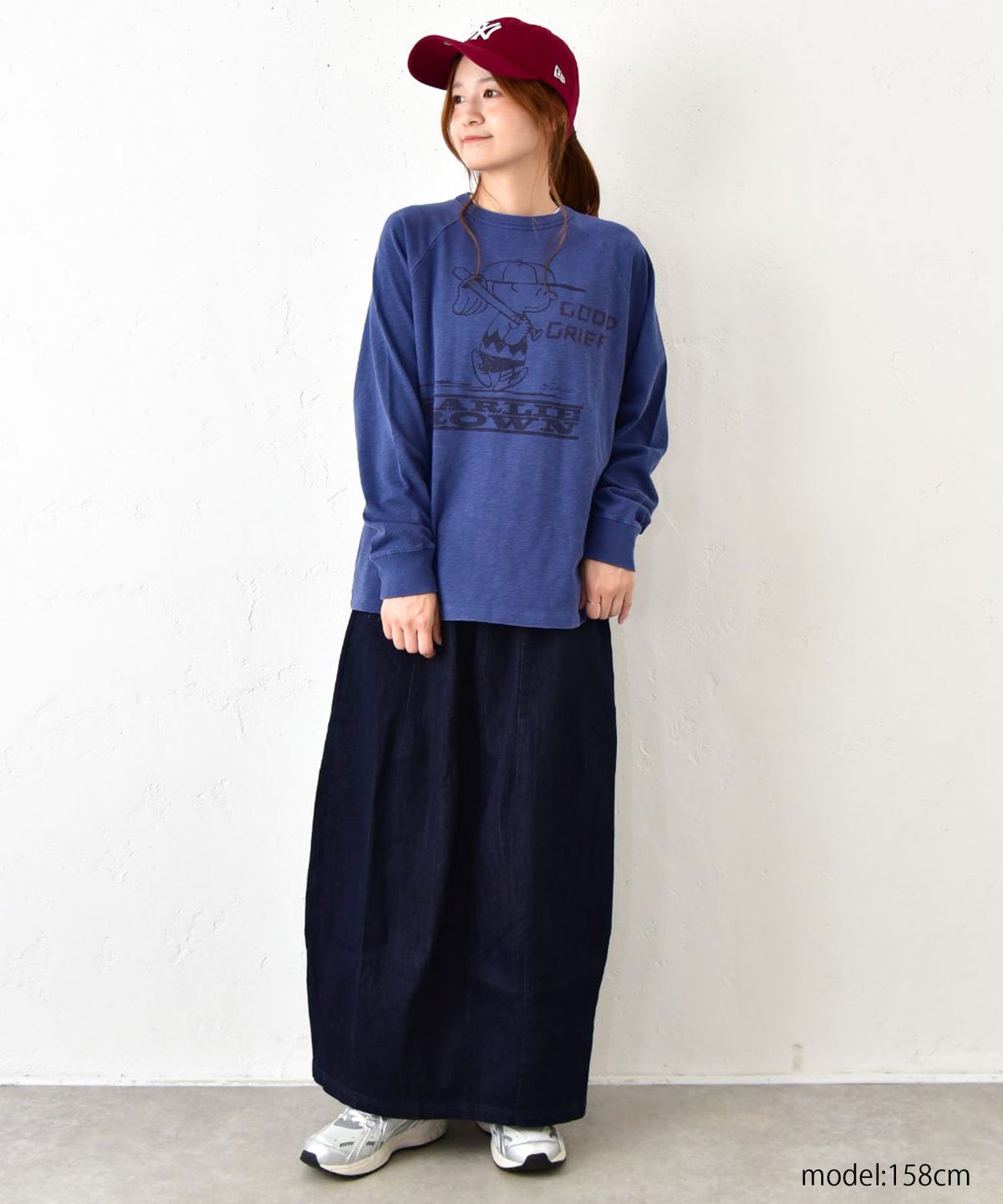 DENIM&DUNGAREE｜テンジクSNOOPY GOOD GRIEF L/S TEE [[22681491]][C]