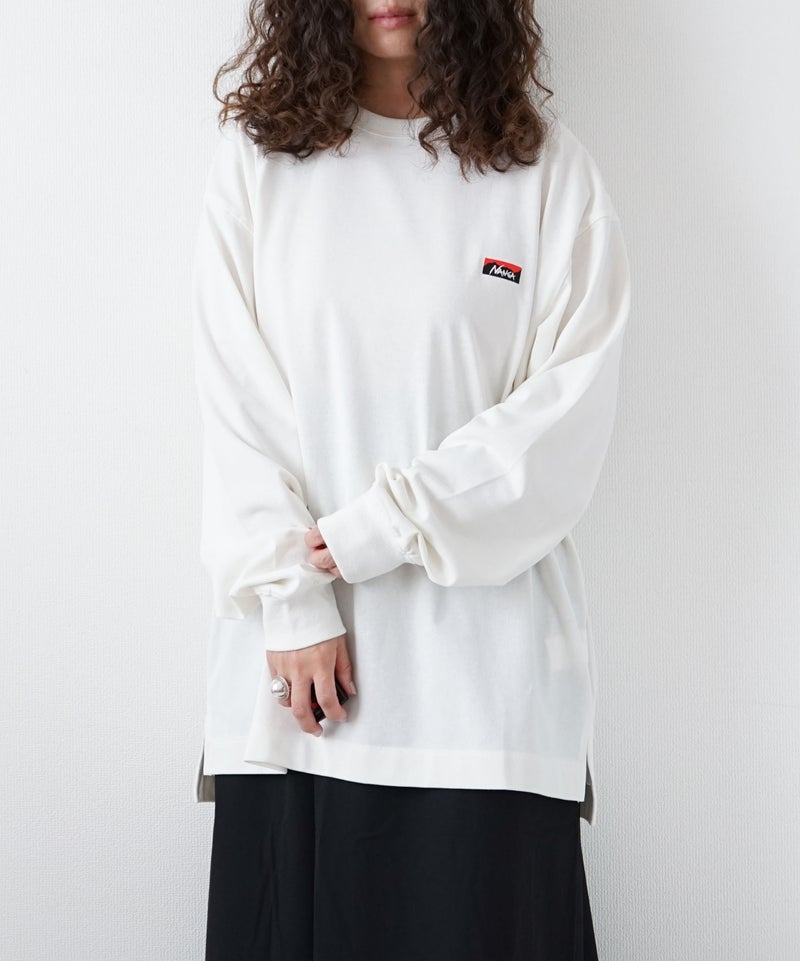 NANGA｜ECO HYBRID BOX LOGO EMBROIDERY L/S TEE [[NW2411-1G803]]