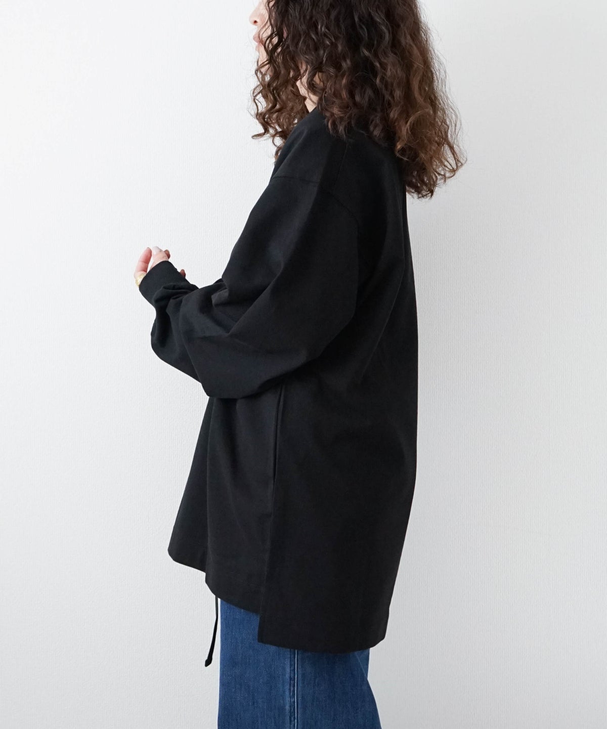 NANGA｜ECO HYBRID BOX LOGO EMBROIDERY L/S TEE [[NW2411-1G803]]