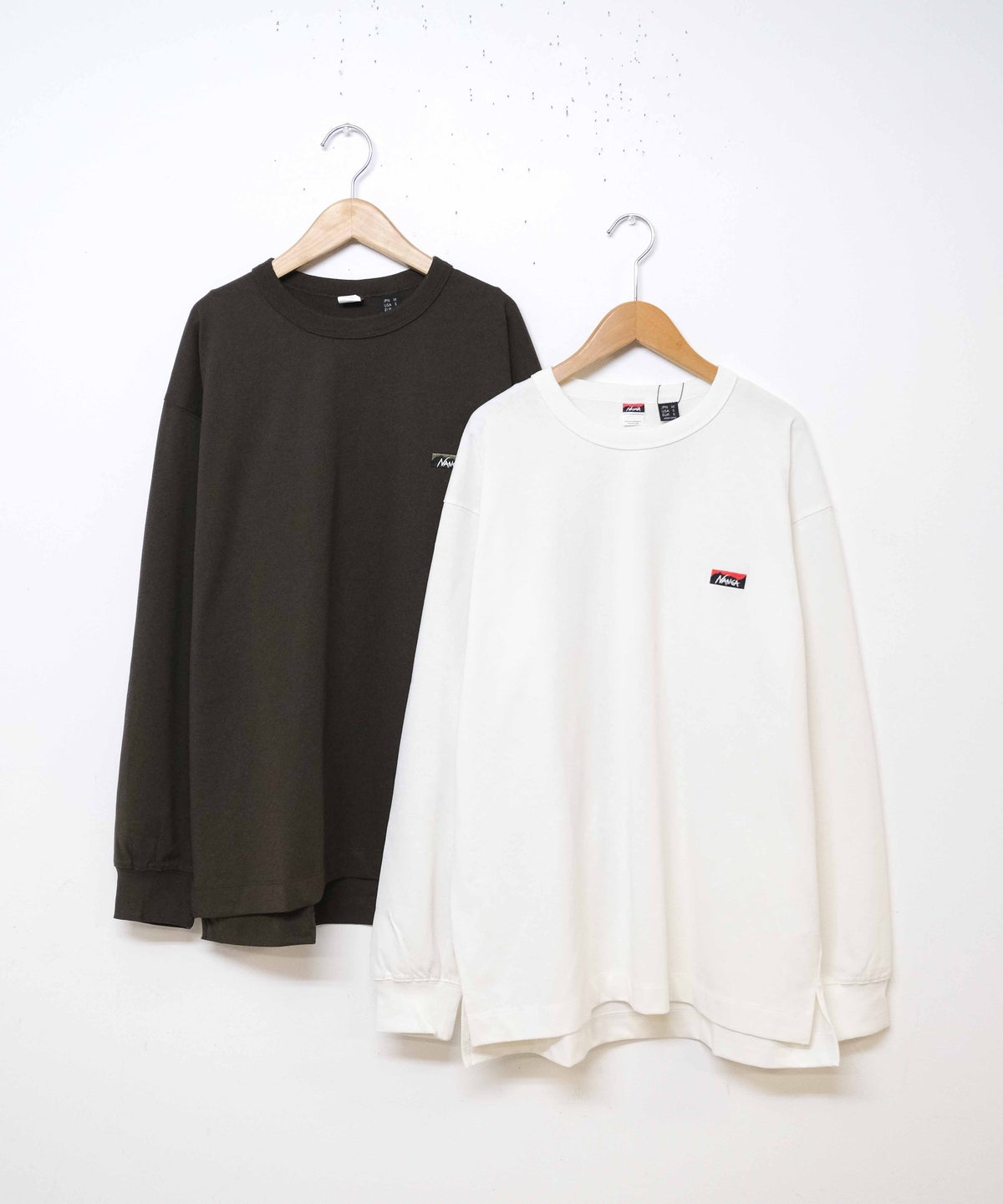 NANGA｜ECO HYBRID BOX LOGO EMBROIDERY L/S TEE [[NW2411-1G803]]