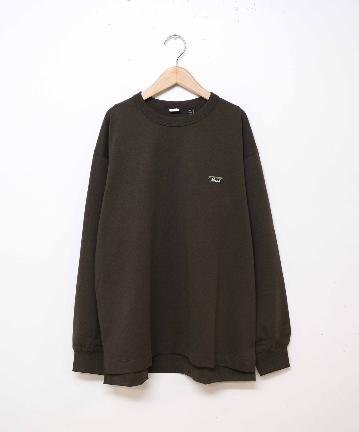 NANGA｜ECO HYBRID BOX LOGO EMBROIDERY L/S TEE [[NW2411-1G803]]