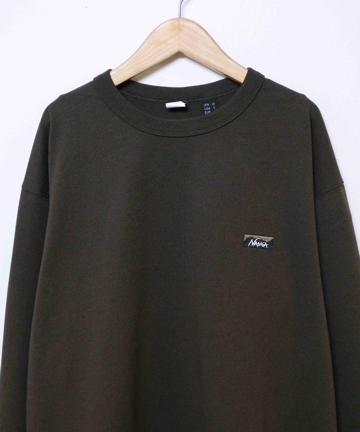 NANGA｜ECO HYBRID BOX LOGO EMBROIDERY L/S TEE [[NW2411-1G803]]