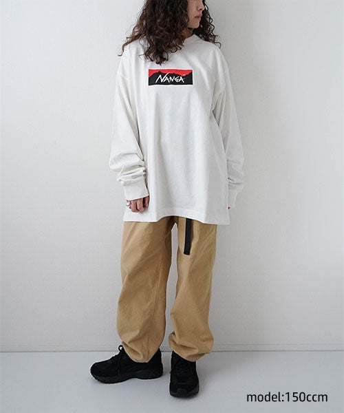 NANGA｜ECO HYBRID BOX LOGO L/S TEE [[NW2431-1E150]][D]