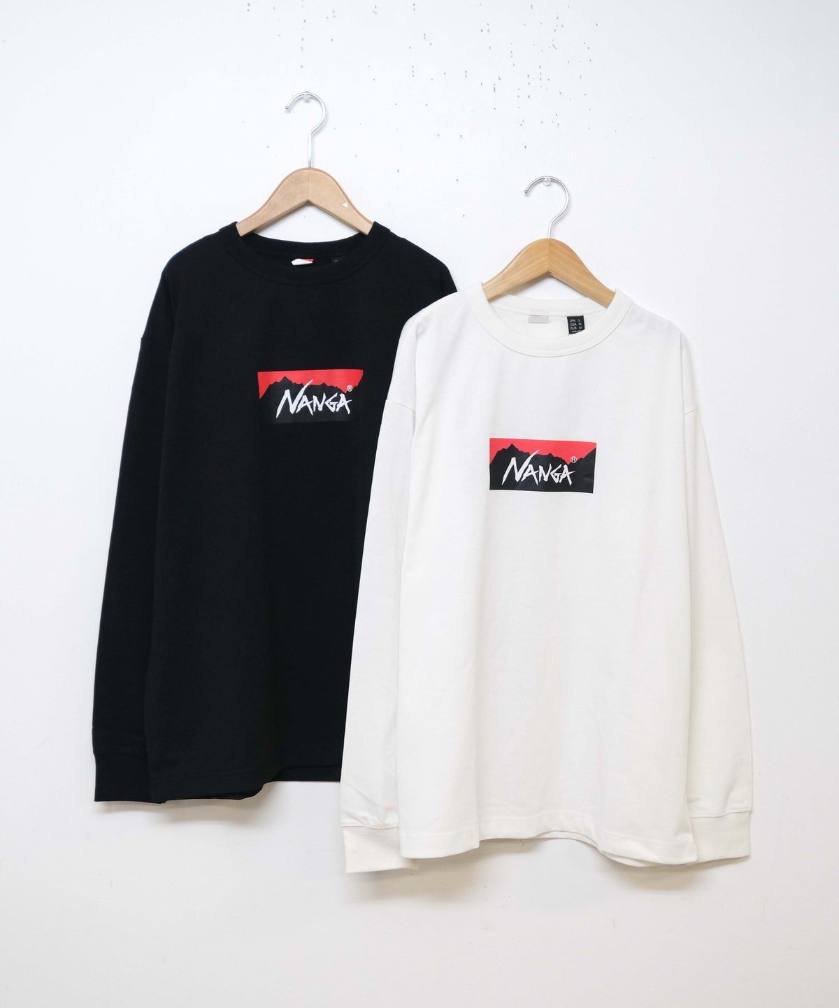 NANGA｜ECO HYBRID BOX LOGO L/S TEE [[NW2431-1E150]][D]