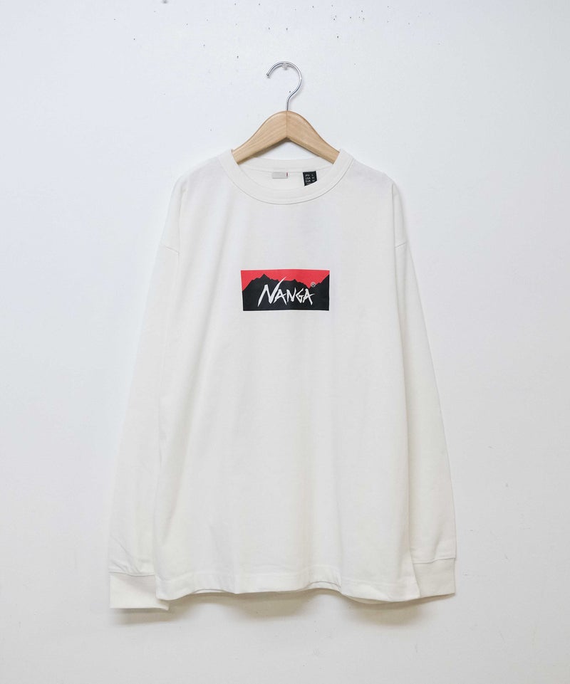 NANGA｜ECO HYBRID BOX LOGO L/S TEE [[NW2431-1E150]][D]