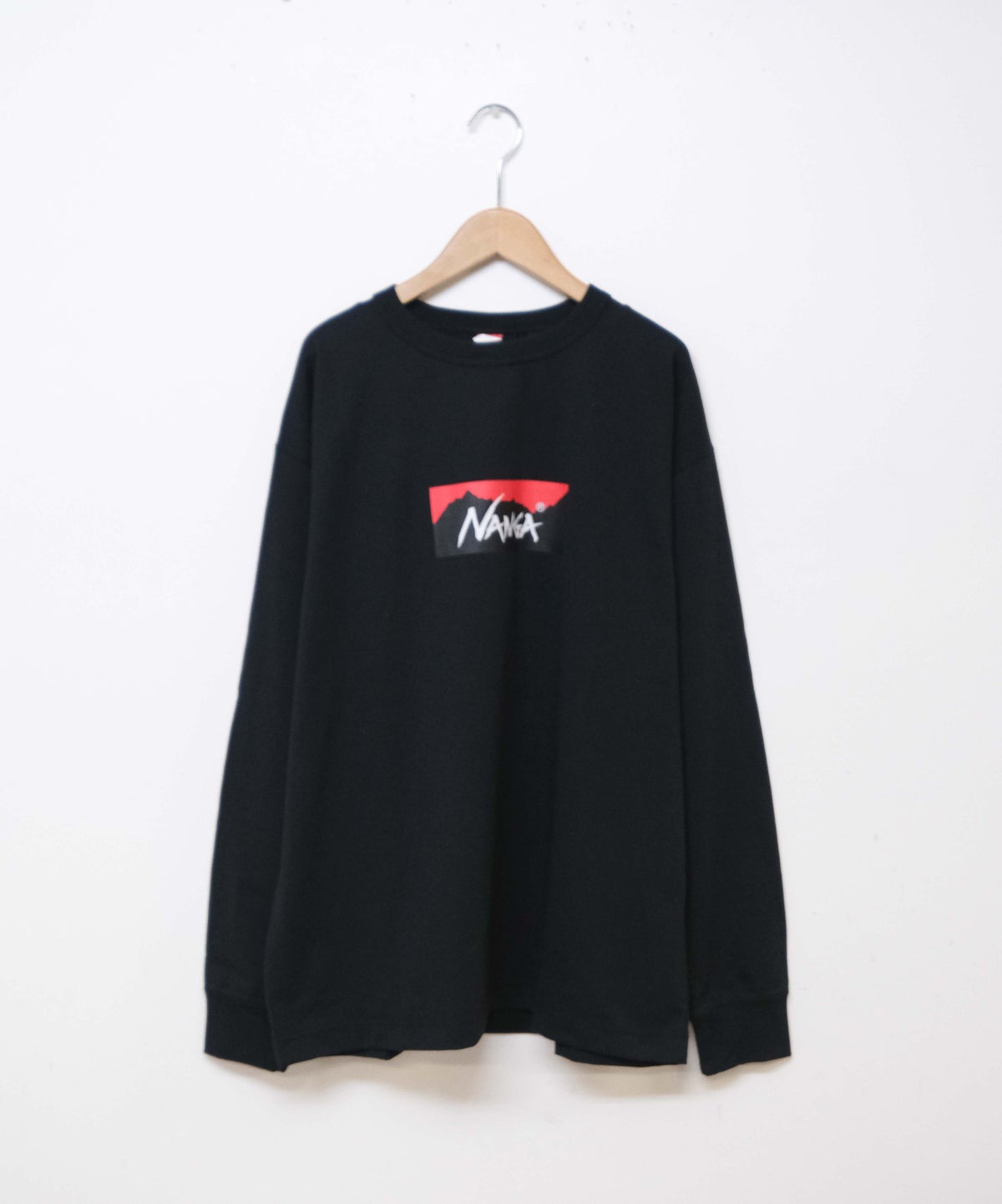 NANGA｜ECO HYBRID BOX LOGO L/S TEE [[NW2431-1E150]][D]