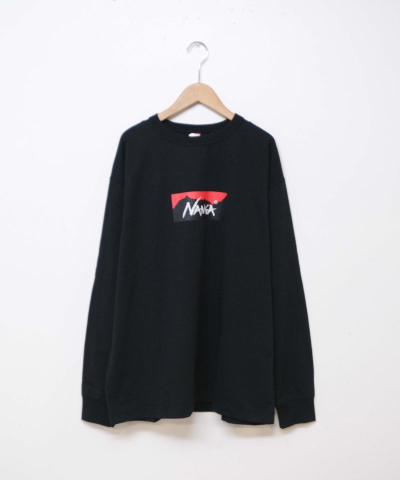 NANGA｜ECO HYBRID BOX LOGO L/S TEE [[NW2431-1E150]][D]