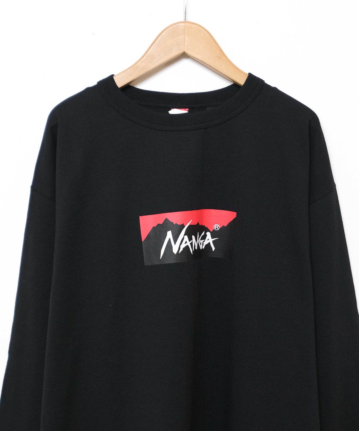 NANGA｜ECO HYBRID BOX LOGO L/S TEE [[NW2431-1E150]][D]
