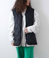 TAION｜MILITARY VNECK W-ZIP DOWN VEST（SOFT SHELL） [[TAION-001ALSZML-1-26AW]][D]