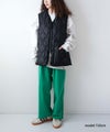 TAION｜MILITARY VNECK W-ZIP DOWN VEST（SOFT SHELL） [[TAION-001ALSZML-1-26AW]][D]