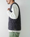 TAION｜MILITARY VNECK W-ZIP DOWN VEST（SOFT SHELL） [[TAION-001ALSZML-1-26AW]][D]
