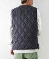 TAION｜MILITARY VNECK W-ZIP DOWN VEST（SOFT SHELL） [[TAION-001ALSZML-1-26AW]][D]
