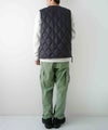 TAION｜MILITARY VNECK W-ZIP DOWN VEST（SOFT SHELL） [[TAION-001ALSZML-1-26AW]][D]